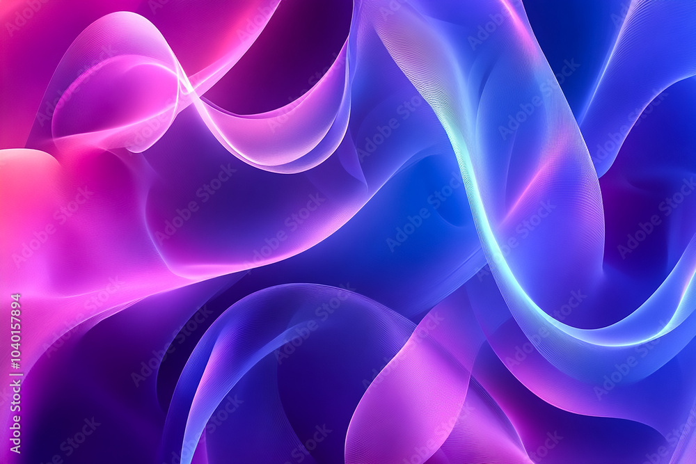 Obraz premium Abstract Background with Soft Flowing Curves, Perfect for Modern Design Presentations