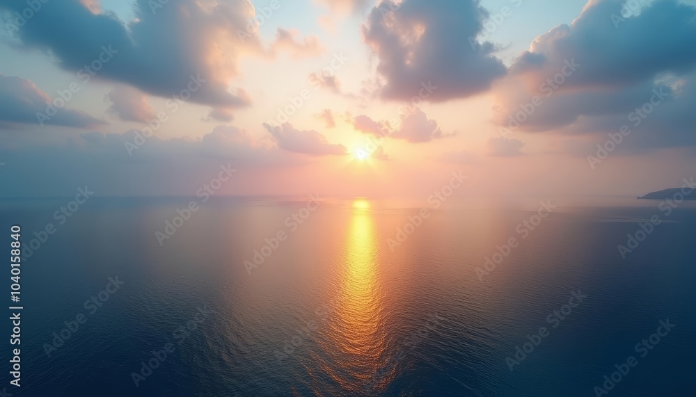 Sunsets golden glow on the horizon Sunsets golden glow on the horizon