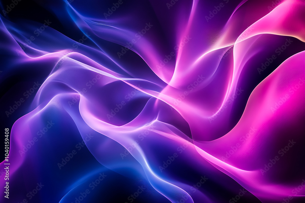 Obraz premium Abstract Background with Soft Flowing Curves, Perfect for Modern Design Presentations