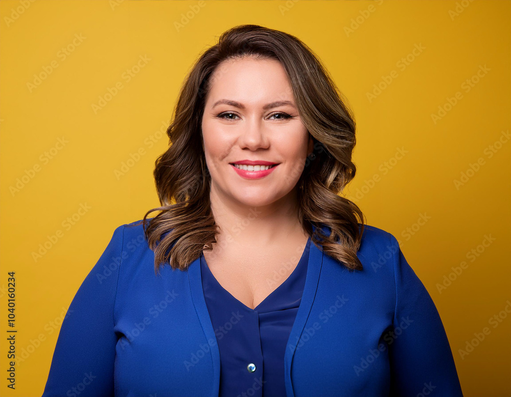 Studio Portrait of Mature Happy Woman Smiling Studio Portrait of Mature Happy Woman Smiling