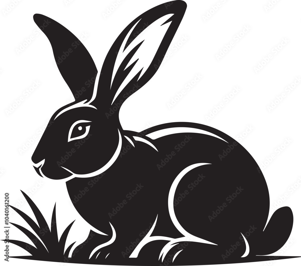 Black and white rabbit Black and white rabbit