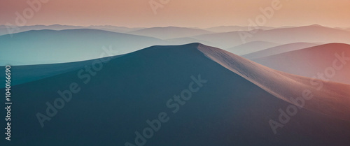 Soft gradient background, panorama, copy space