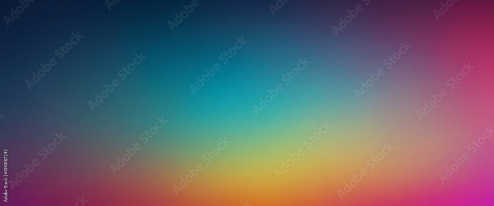 Obraz premium Vibrant neon gradient background, panorama, copy space for text