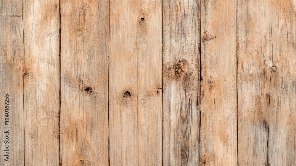 Naklejka premium A smooth light wood surface with natural imperfections, offering a rustic, warm feel, perfect for backgrounds in design work.