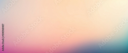 Soft gradient background with a blend of pastel colors, panorama, copy space for text
