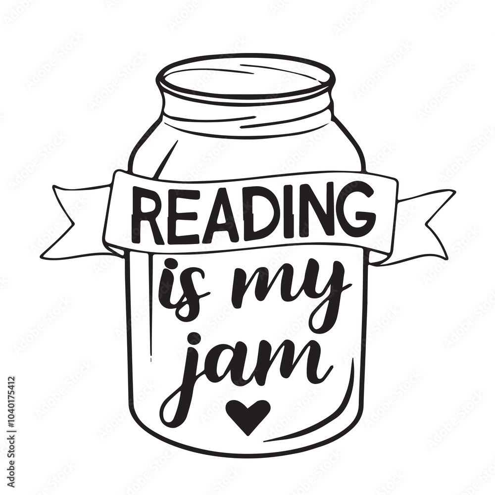 reading is my jam logo inspirational positive quotes, motivational, typography, lettering design reading is my jam logo inspirational positive quotes, motivational, typography, lettering design