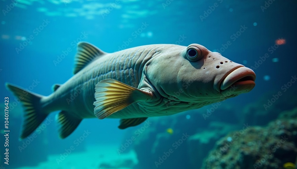 Naklejka premium Aquatic beauty in the depths of the sea