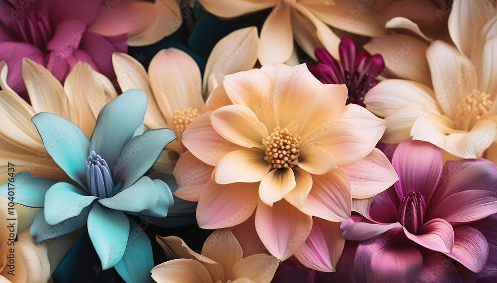 Fototapeta premium Floral scroll pattern vector design with swirl elements, perfect for decor or tattoo