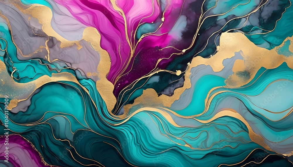 custom made wallpaper toronto digitalAbstract colorful wavy pattern with vibrant colors and flowing liquid texture, perfect for modern wallpaper or artistic design