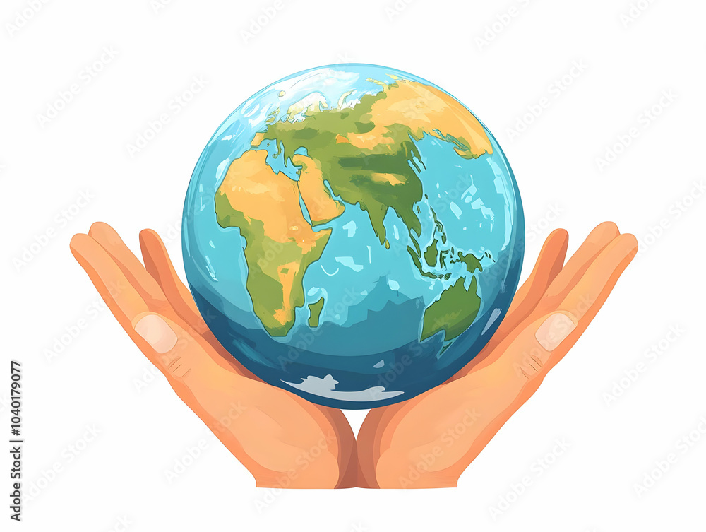 Flat Hands Holding Globe Copy Space Close Up Glossy White Background Global Community Growth ESG Business Negotiations Simple Flat Vector Illustration Smart Business Tone Flat Hands Holding Globe Copy Space Close Up Glossy White Background Global Community Growth ESG Business Negotiations Simple Flat Vector Illustration Smart Business Tone