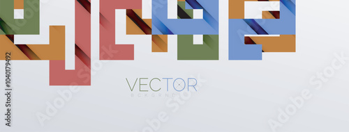 Color bend lines with shadow texture effect. Vector Illustration For Wallpaper, Banner, Background, Card, Book Illustration, landing page