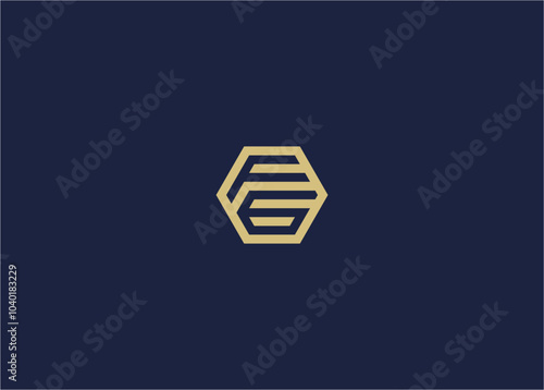 letter f6 hexagon logo icon design Vector design template inspiration photo