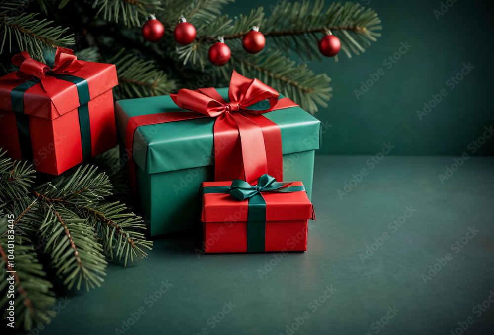 Beautiful Christmas gift boxes background Beautiful Christmas gift boxes background