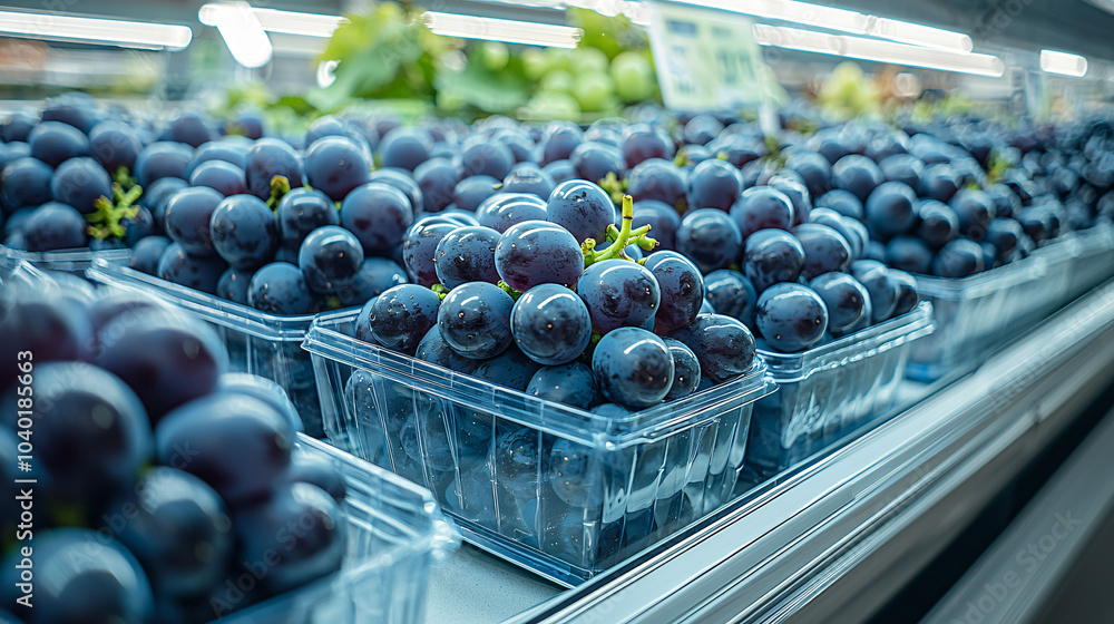 custom made wallpaper toronto digitalFresh, juicy grapes in clear containers create vibrant display