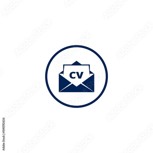 Isometric Resume  icon isolated on white background.