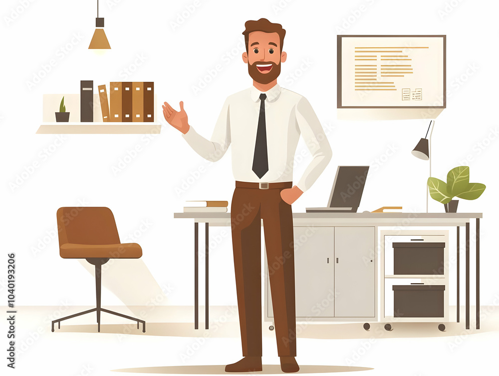 Flat Businessman Gesturing Heated Discussion | Candid Shot Business Planning Marketing Strategies Illustration | Smart Business Tone Bright Office White Interiors Flat Businessman Gesturing Heated Discussion | Candid Shot Business Planning Marketing Strategies Illustration | Smart Business Tone Bright Office White Interiors