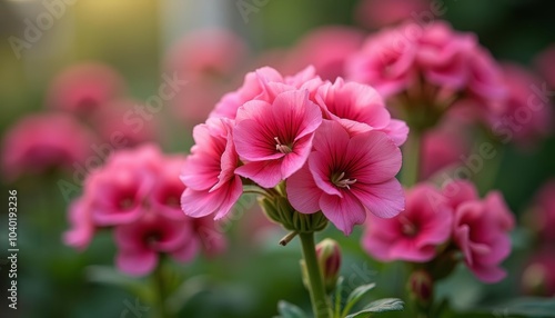  Blooming with joy A bouquet of vibrant pink flowers