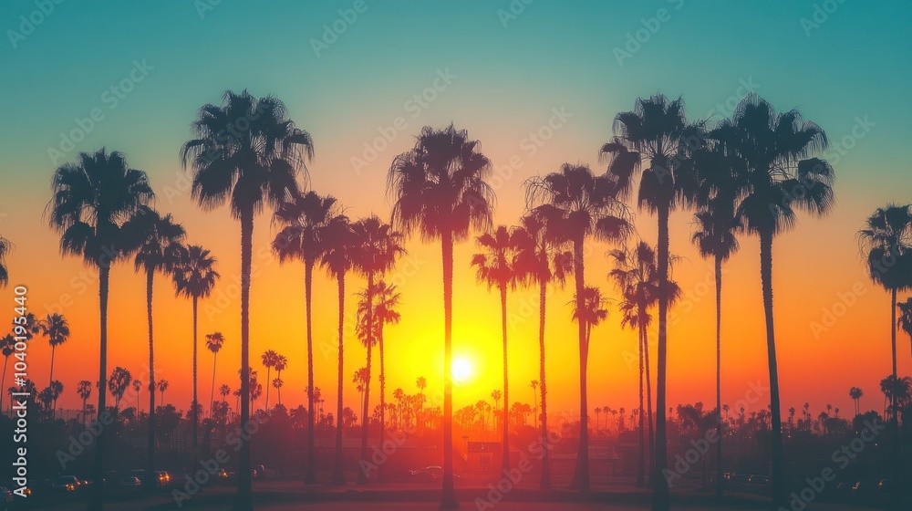 Sunset Palms