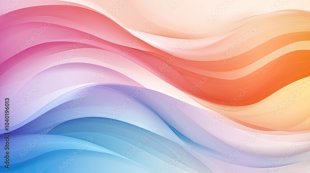 Fluid Flowing Background with Wavy Lines Fluid Flowing Background with Wavy Lines