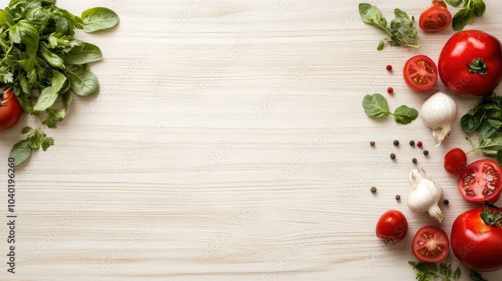 Seasonal vegetables on a light wooden table with space for copy Seasonal vegetables on a light wooden table with space for copy