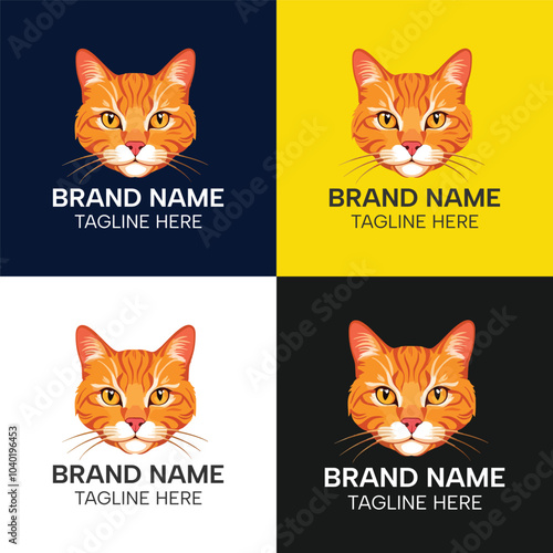 Cat Cartoon Vector Icon Illustration