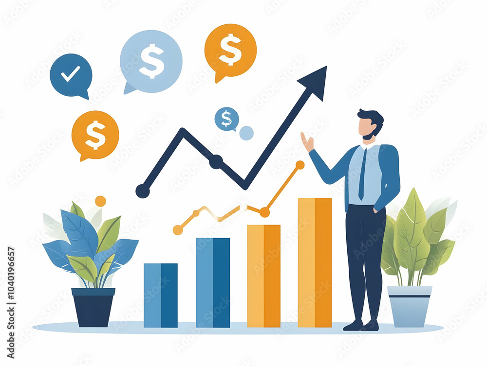 Flat Chart Arrow Icons Financial Growth Vector Image Upward Trending Chart Positive Business Performance Simple Flat Illustration Infographics Reports Smart Business Tone White Background Flat Chart Arrow Icons Financial Growth Vector Image Upward Trending Chart Positive Business Performance Simple Flat Illustration Infographics Reports Smart Business Tone White Background