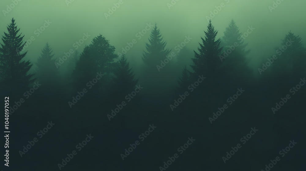 Fototapeta premium Deep forest green grainy gradient backdrop with noise texture for banner or header