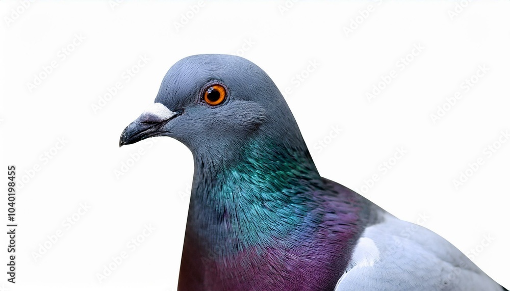 鳩(pigeon on white background)
鳩(pigeon on white background)