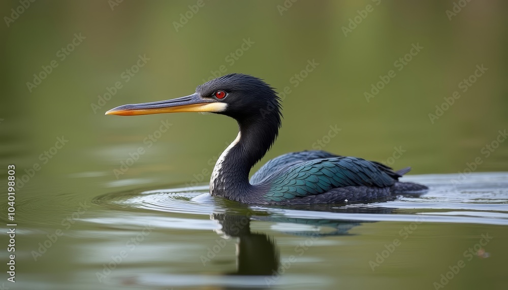 Peaceful moment in nature with a beautiful bird Peaceful moment in nature with a beautiful bird