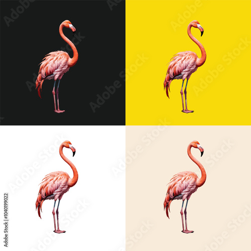 Minimalist bird logo icon