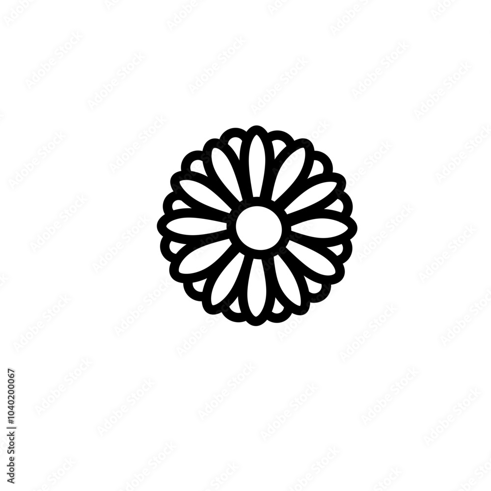 Design icons vector illustration of a flower Design icons vector illustration of a flower