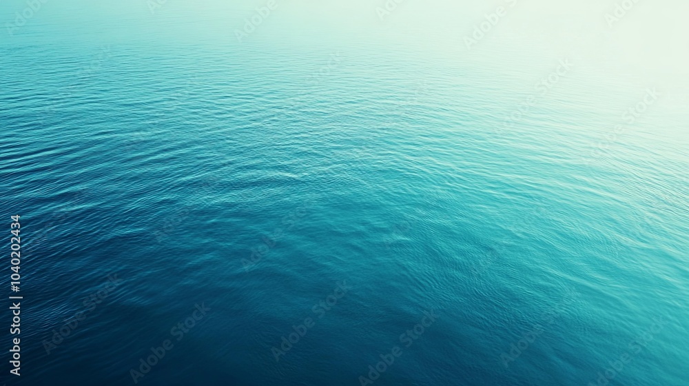 Obraz premium Tranquil blue waterscape transition