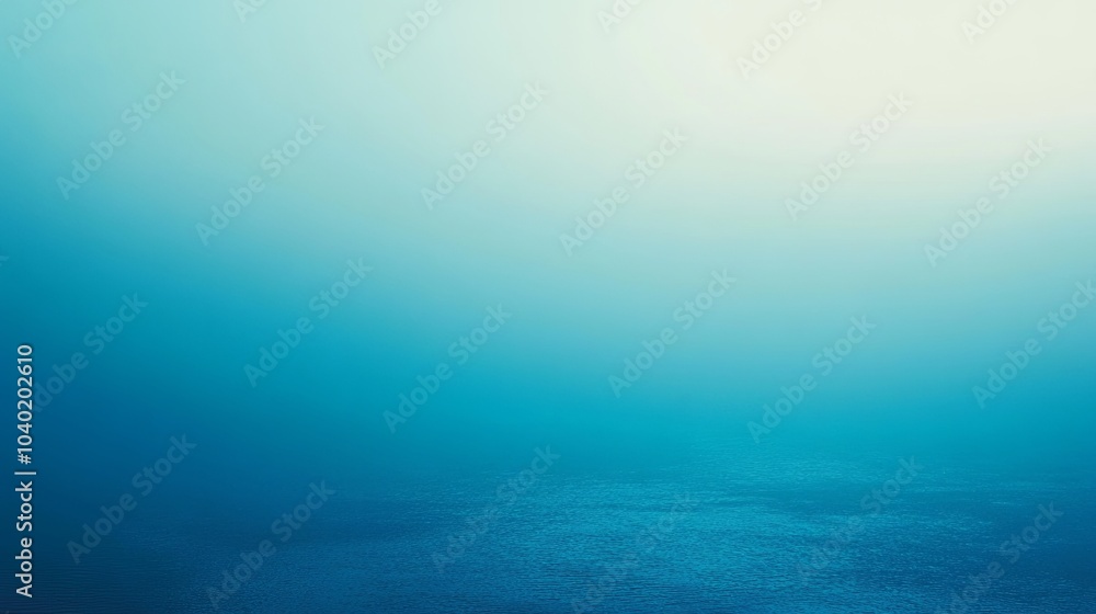 Obraz premium Serene blue gradient over water