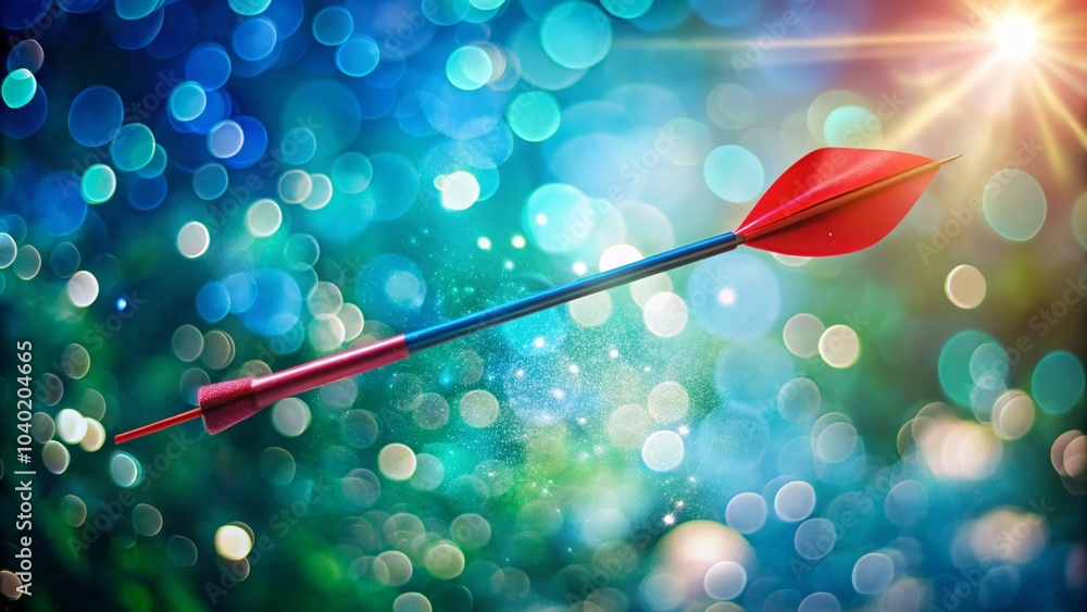 Red Arrow in the Sky: Stunning Bokeh Effect Photography for Dynamic Visuals Red Arrow in the Sky: Stunning Bokeh Effect Photography for Dynamic Visuals
