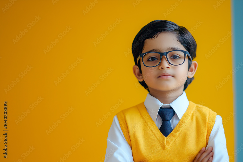 Indian school kid portrait isolated Indian school kid portrait isolated