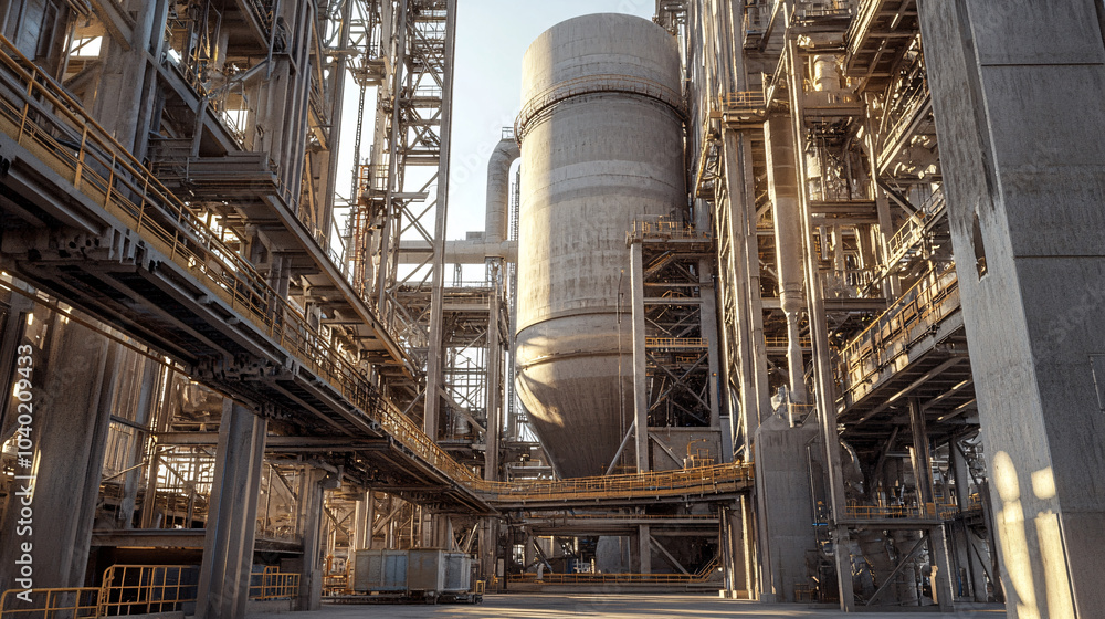 Industrial Factory Building Structure Concrete Steel Silos Industrial Factory Building Structure Concrete Steel Silos