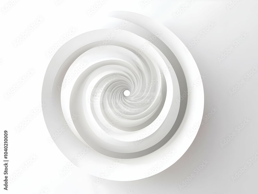 Flat Ascending White Spiral Concept in Wide Shot: White Spiral Ascending into Space, Camera Follows Upward Movement Symbolizing Growth, Evolution in Mental Health - Simple Flat Vector Illustration Flat Ascending White Spiral Concept in Wide Shot: White Spiral Ascending into Space, Camera Follows Upward Movement Symbolizing Growth, Evolution in Mental Health - Simple Flat Vector Illustration