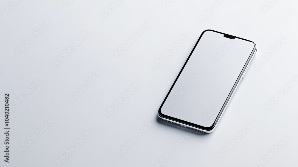 Modern Smartphone on White Background Modern Smartphone on White Background