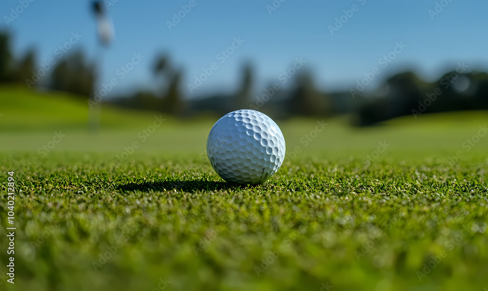 golf ball on green grass