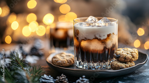 Charming White Russian Cocktail with Cookies: An Unforgettable Treat for Parties with Friends