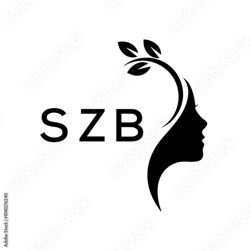 SZB letter logo creative design.  photo