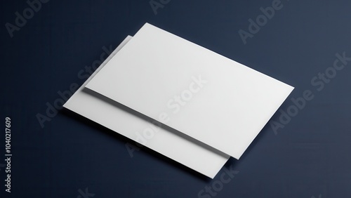 Elegant business card mockup with customizable design, perfect for showcasing corporate identity and brand logos in a realistic setting.