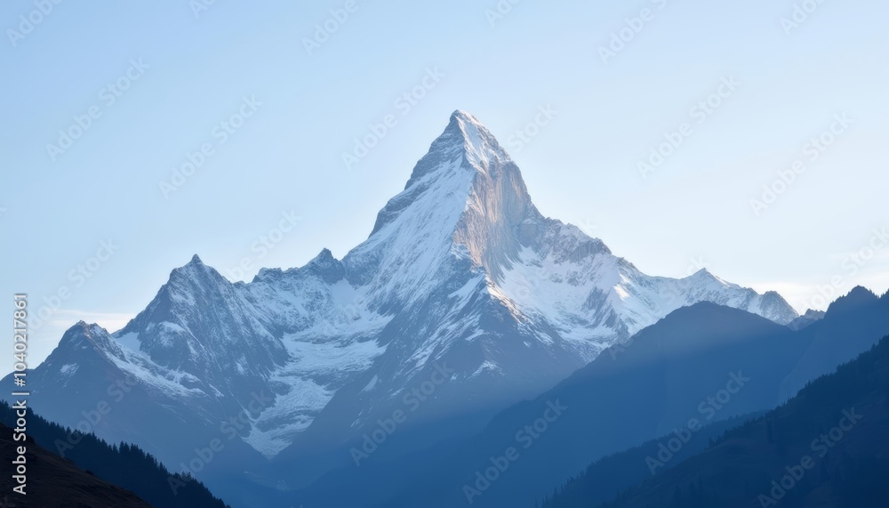 Obraz premium Majestic peak serene beauty