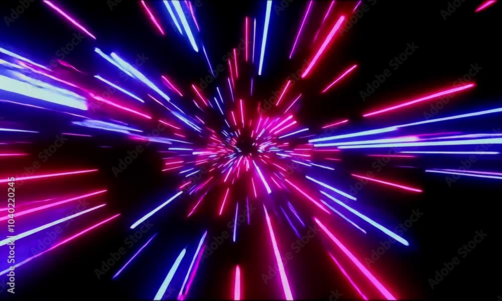 Abstract futuristic background with colorful neon lights and a bright white center Abstract futuristic background with colorful neon lights and a bright white center