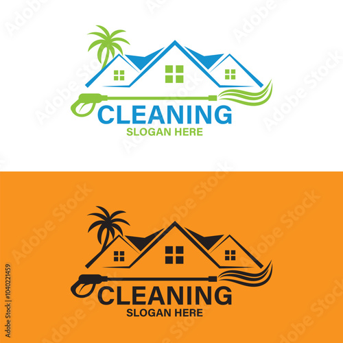 professional cleaning company pressure washing, power washing, home cleaning, up recreate, business, product modern simple unique vector eps company logo