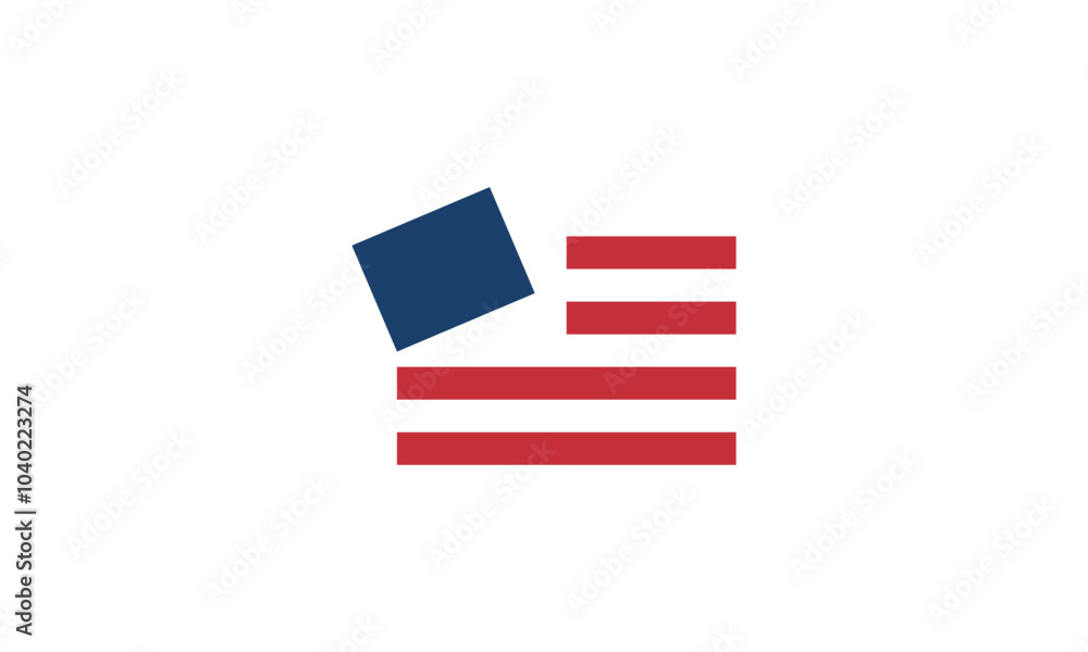 Obraz premium a graphic image with american data theme, white background. vector graphic base.