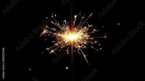 Wallpaper Mural A blazing sparkler bursting with energetic light rays Torontodigital.ca