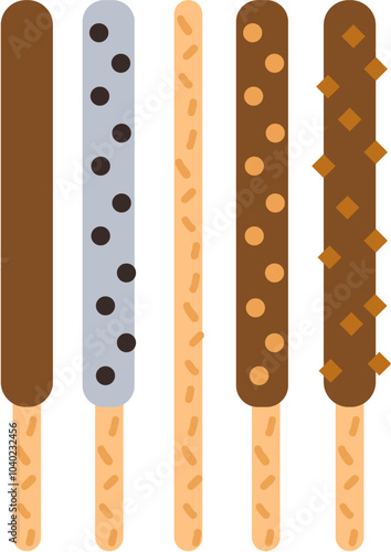 Korean chocolate cookies, pepero