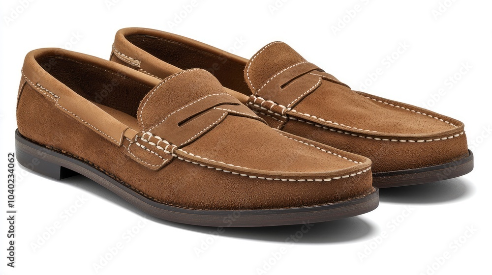 Stylish brown suede loafers for comfortable everyday wear Stylish brown suede loafers for comfortable everyday wear
