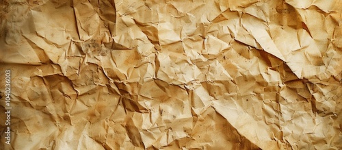 Unique vintage texture of an approximately 70 year old paper with striking signs of age and a distinct yellowed appearance ideal for a copy space image